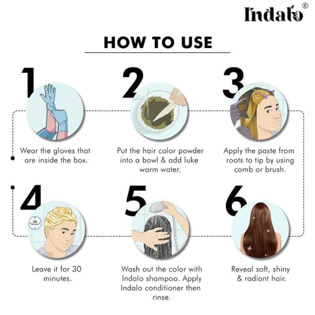 Indalo Ammonia-Free Vibrant Brown Hair Color With Natural Ingredients - Brown | Grocsy