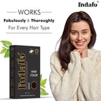 Indalo Ammonia-Free Vibrant Brown Hair Color With Natural Ingredients - Brown | Grocsy