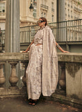 Monjolika Fashion White Color Lakhnavi Organza Weaving Work Saree With Blouse | Grocsy