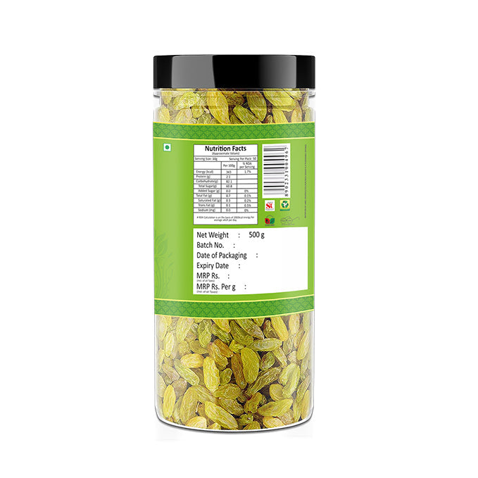 Yum Yum Green Raisins Jar | Grocsy