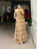 Lorenvalley Mustad Georgette Printed Gown | Grocsy