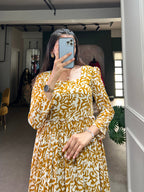 Lorenvalley Mustad Georgette Printed Gown | Grocsy