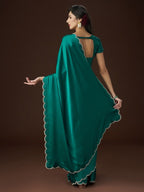kasee Embellished Satin Saree | Grocsy