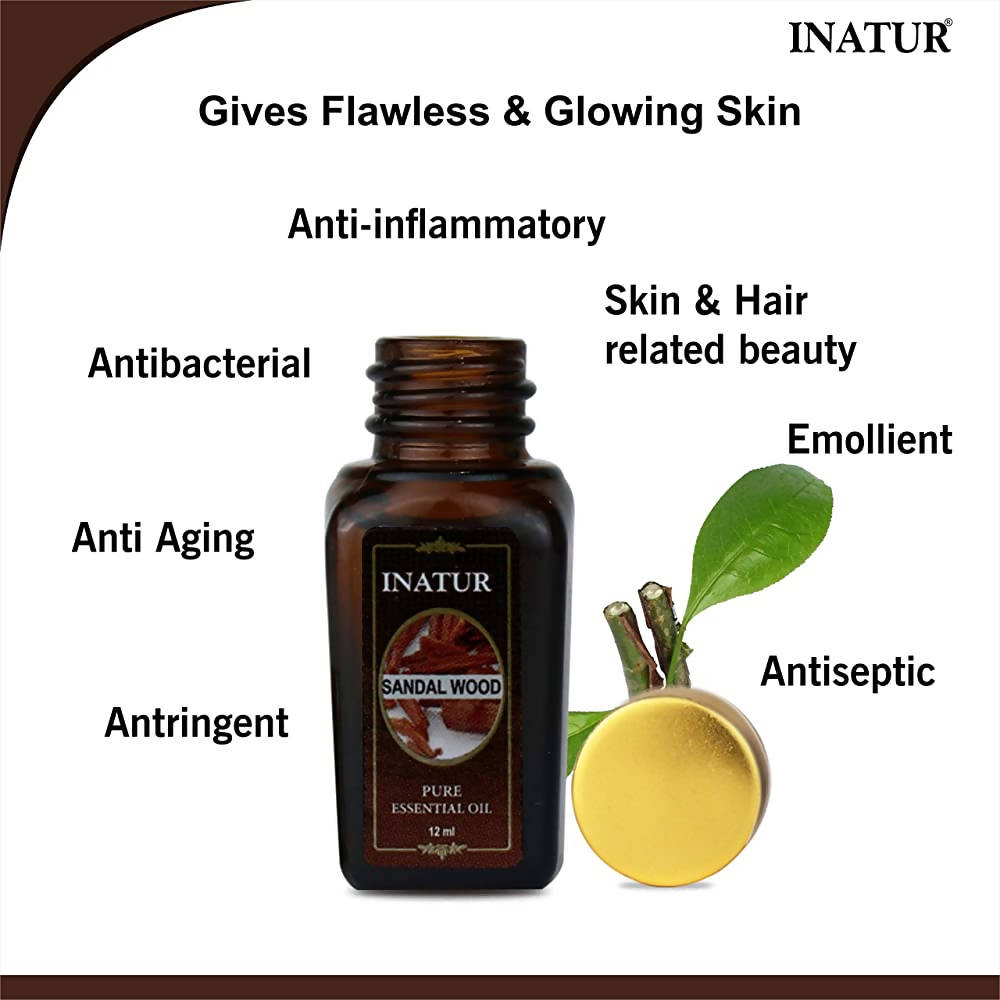 Inatur Sandalwood Pure Essential Oil | Grocsy