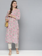 HERE&NOW Floral Printed Floral Kurta | Grocsy
