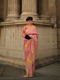 Monjolika Fashion Peach Soft Silk Ceremonial Designer Saree | Grocsy