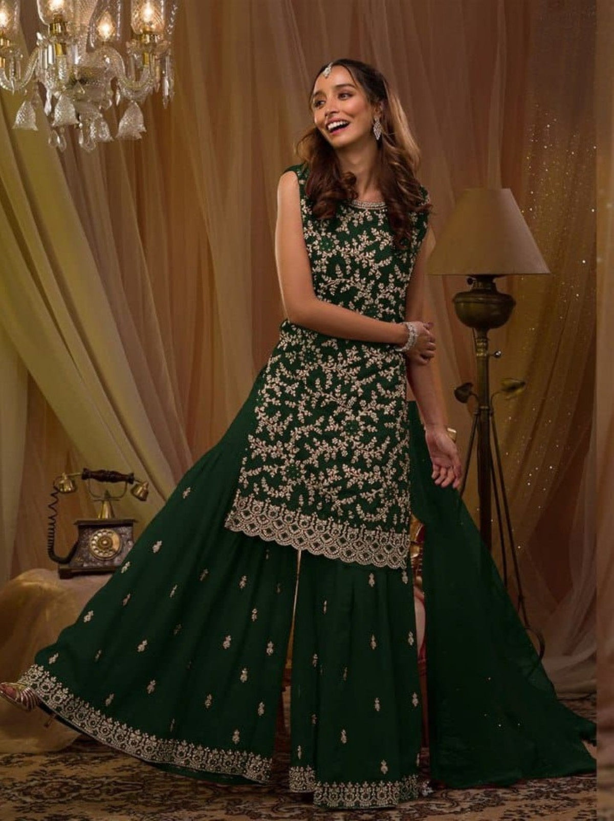 Anaita Black Georgette Suit with Embroidery & Sequence Work | Grocsy