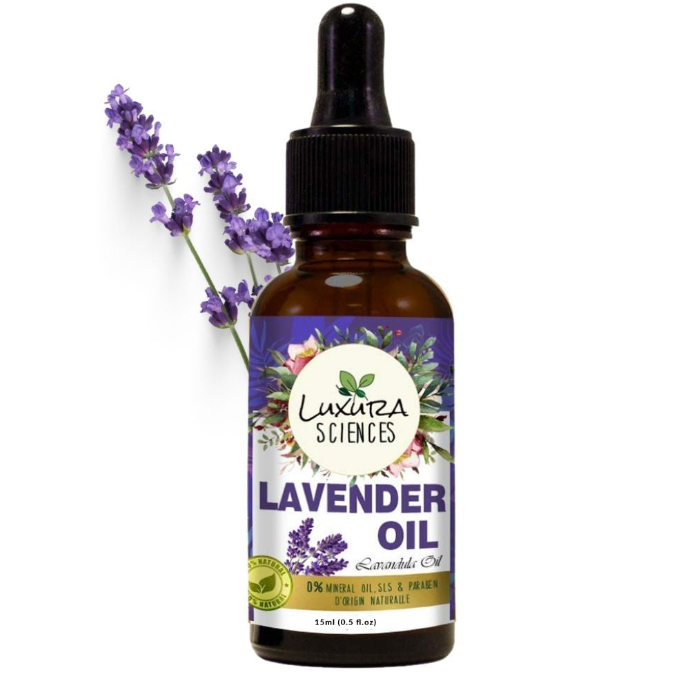 Luxura Sciences Pure and Natural Undiluted Therapeutic Grade Organic Lavender Essential Oil Perfect for Aromatherapy | Grocsy