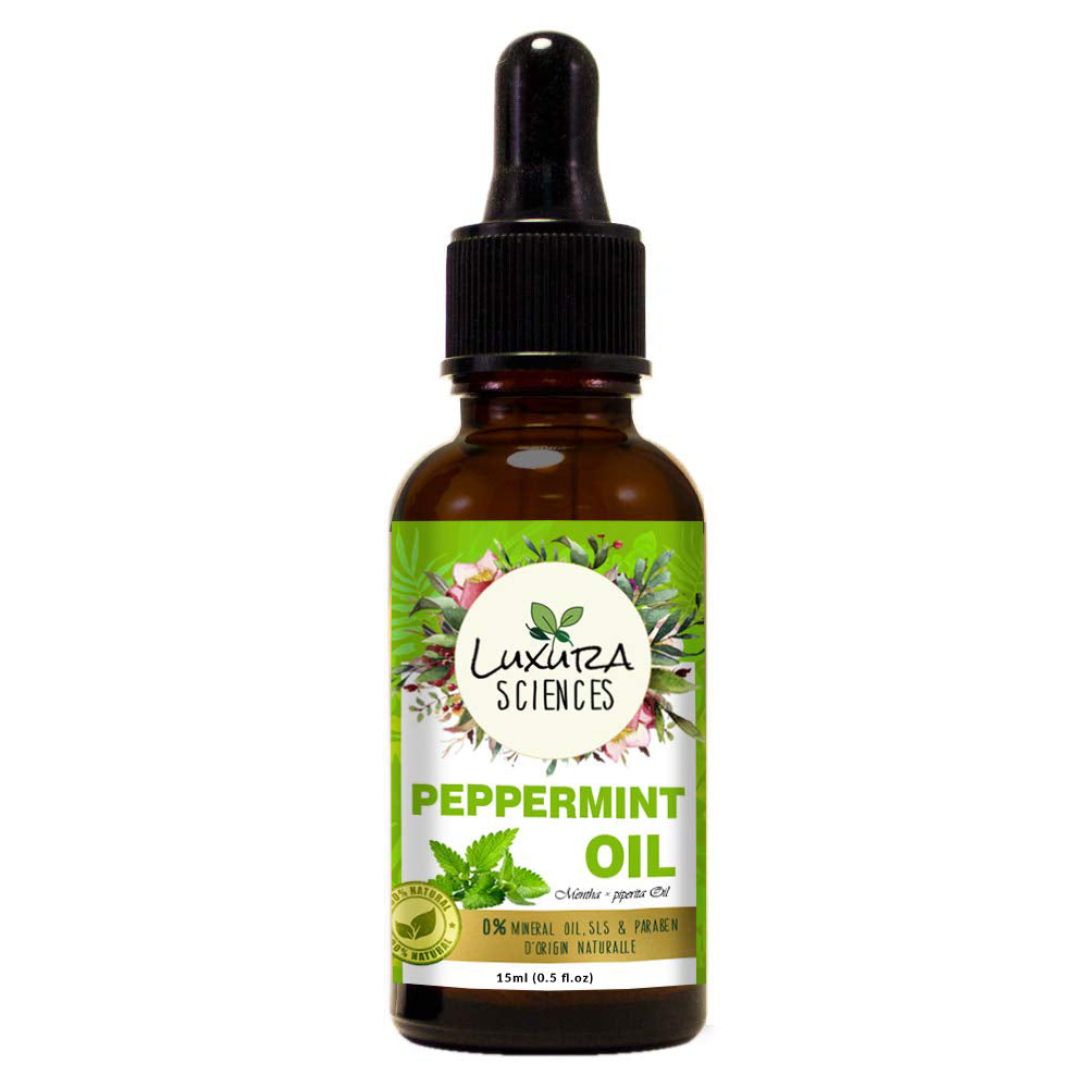 Luxura Sciences Organic Peppermint Essential Oil for Diffuser, Burner | Grocsy