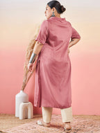 Sztori V-Neck Straight Kurta With Trouser | Grocsy