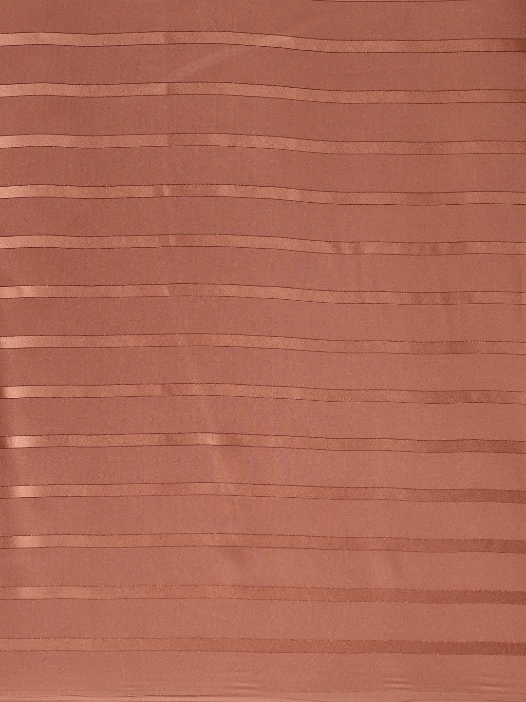 Saree Mall Brown Striped Satin Saree | Grocsy