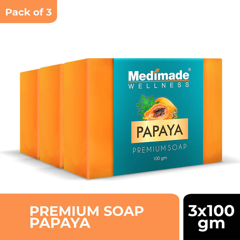 Medimade Wellness Papaya Premium Soap | Grocsy