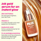 PLIX The Plant Fix 24k Guava Gold Lightweight Face Serum and Moisturizer Combo | Grocsy