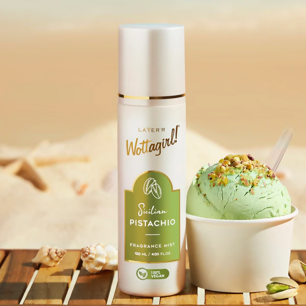 Layerr Wottagirl Sicilian Pistachio Fragrance Mist For Women | Grocsy