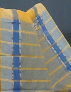 Dual Shades of Yellow With Contrast Blouse Pure Mangalgiri Cotton By Gayathri Reddy Designer Studio | Grocsy