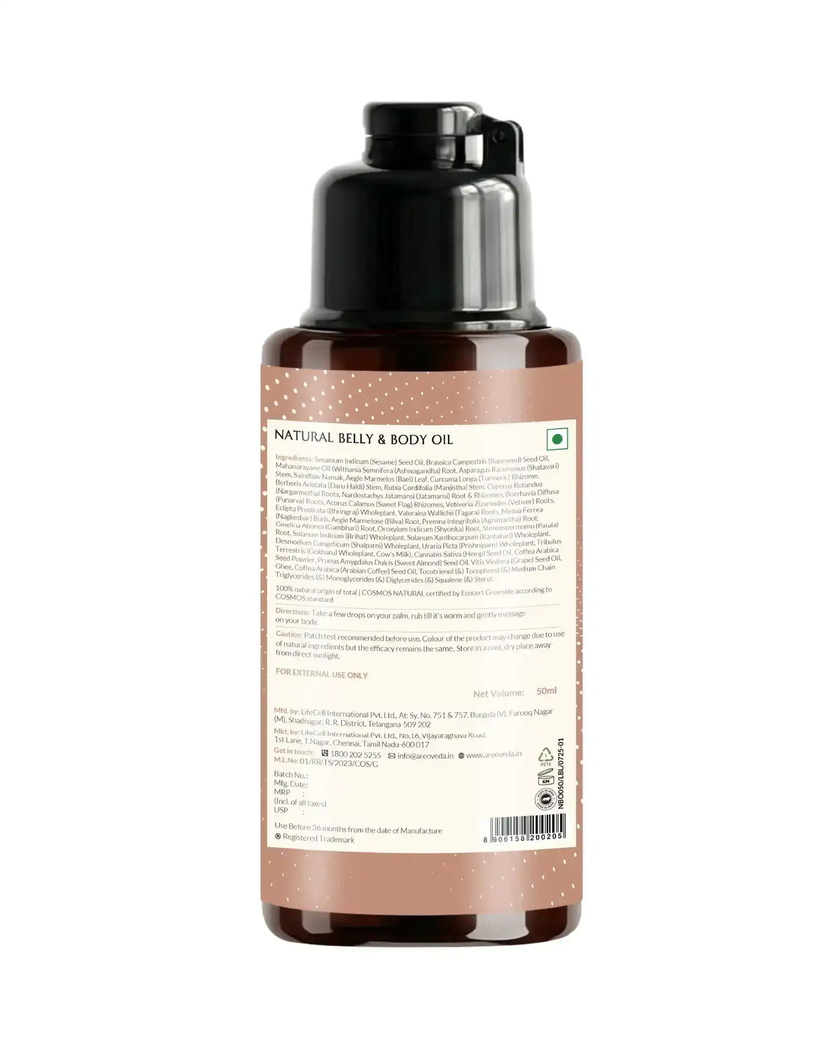 AreoVeda Natural Belly & Body Oil | Grocsy