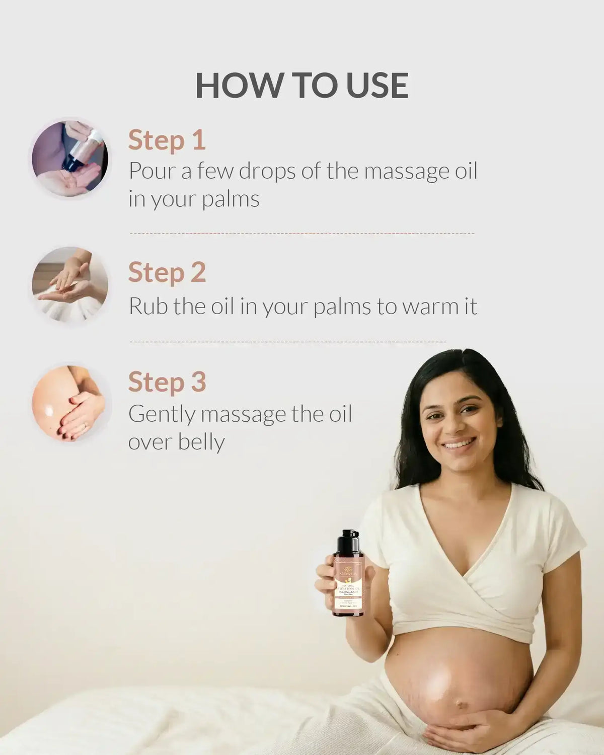 AreoVeda Natural Belly & Body Oil | Grocsy