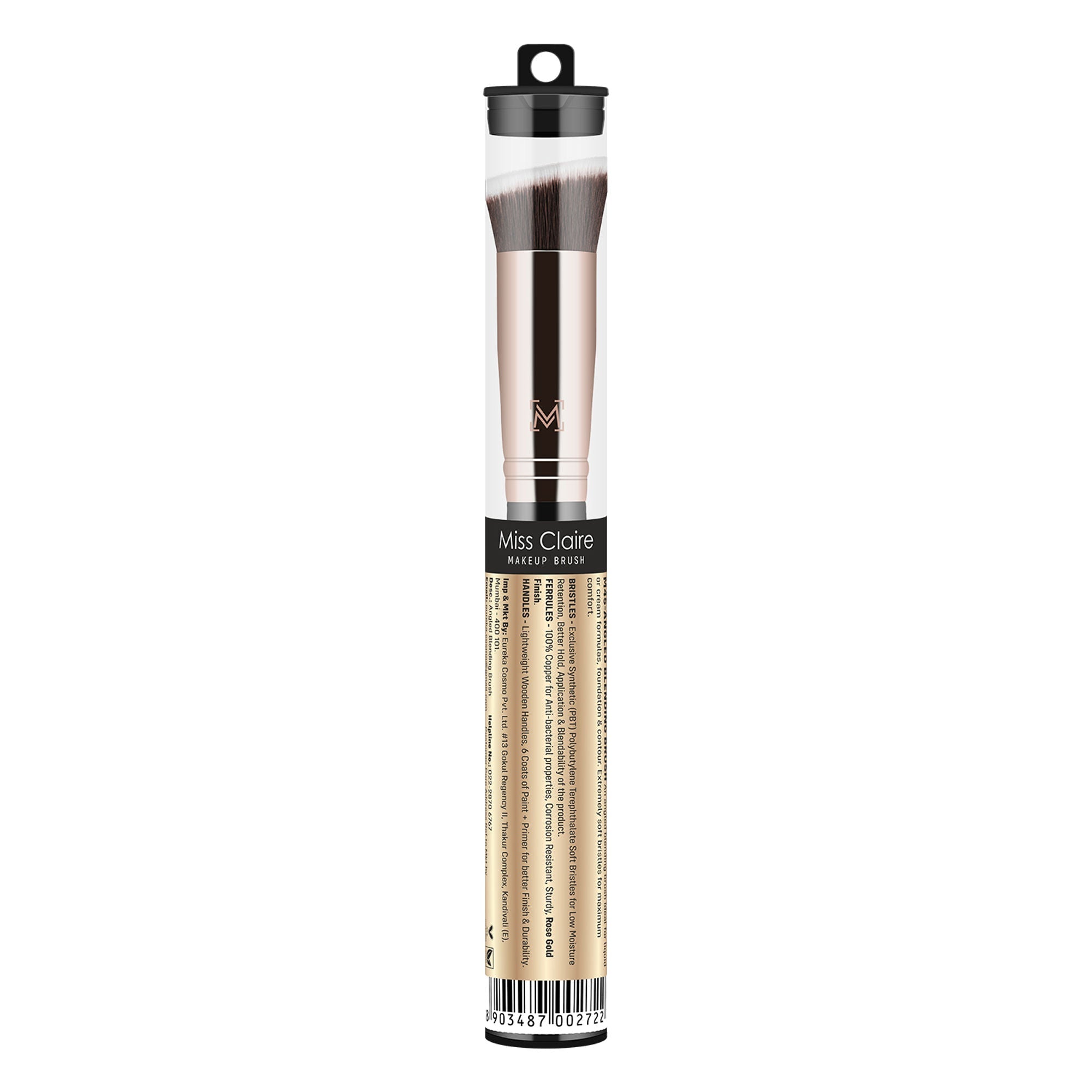 Miss Claire M45 - Angled Blending Brush - Rose Gold | Grocsy