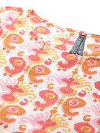 HERE&NOW Women Orange & White Ethnic Motifs Printed Kurta | Grocsy