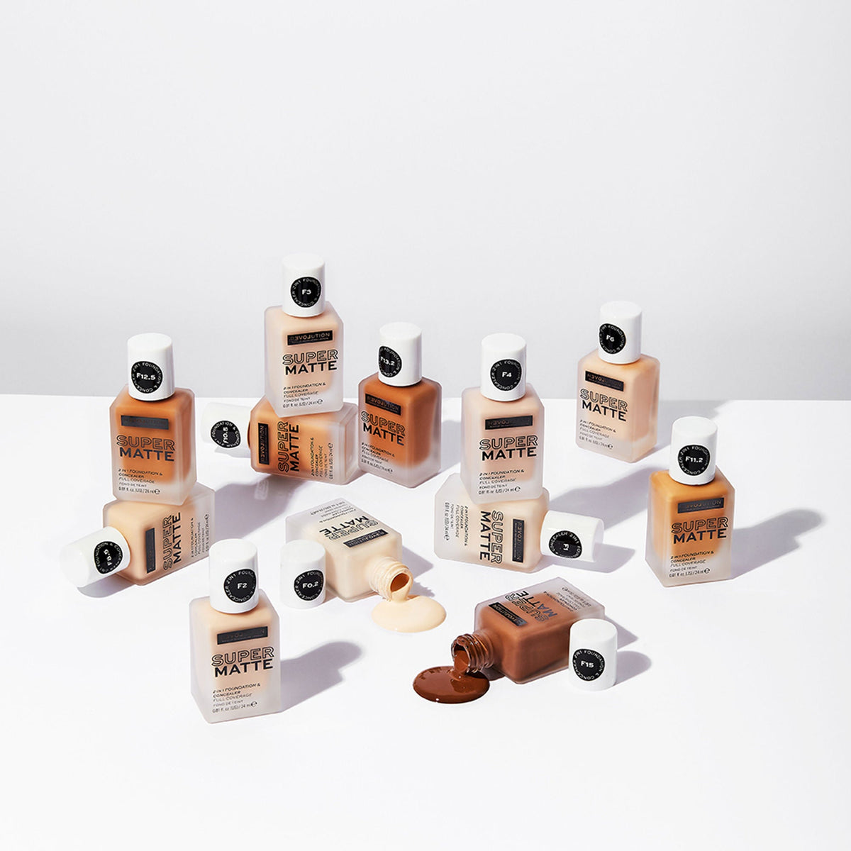 Makeup Revolution Relove Supermatte Foundation - F12-5 | Grocsy