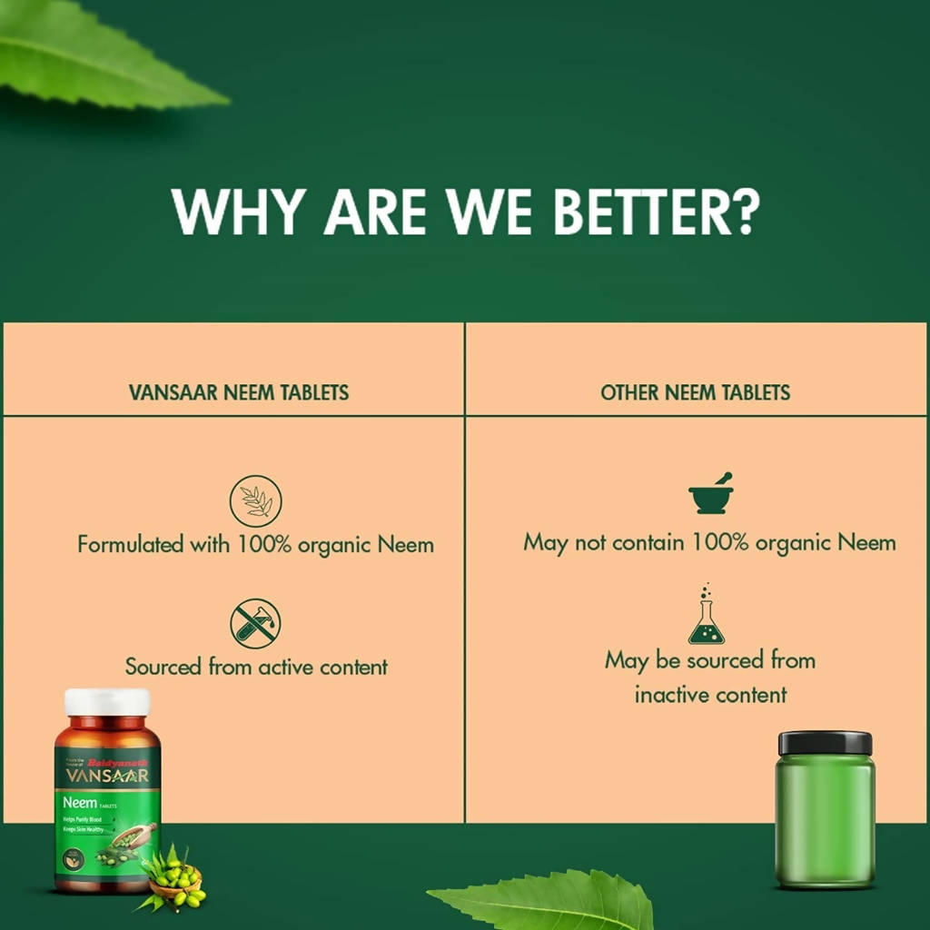 Baidyanath Vansaar Neem Tablets | Grocsy