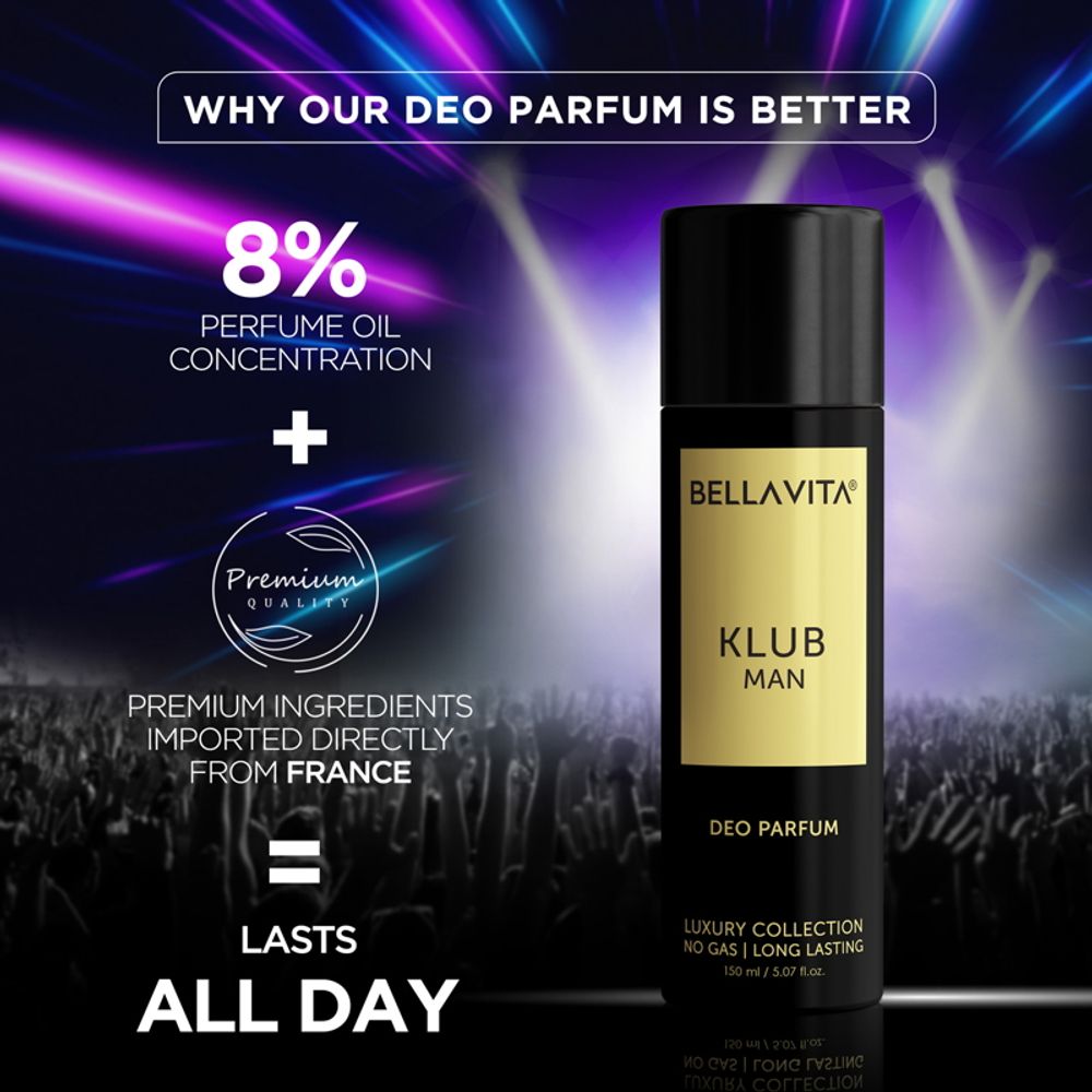 Bella Vita Klub Man Deo Parfum | Grocsy