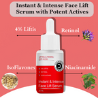 Dermistry Instant Intense Anti Aging Lifting Firming Face Serum Retinol Hyaluronic Acid for Wrinkles | Grocsy