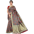 Vamika Banarasi Jaquard Blue Weaving Saree (Banarasi 21) | Grocsy