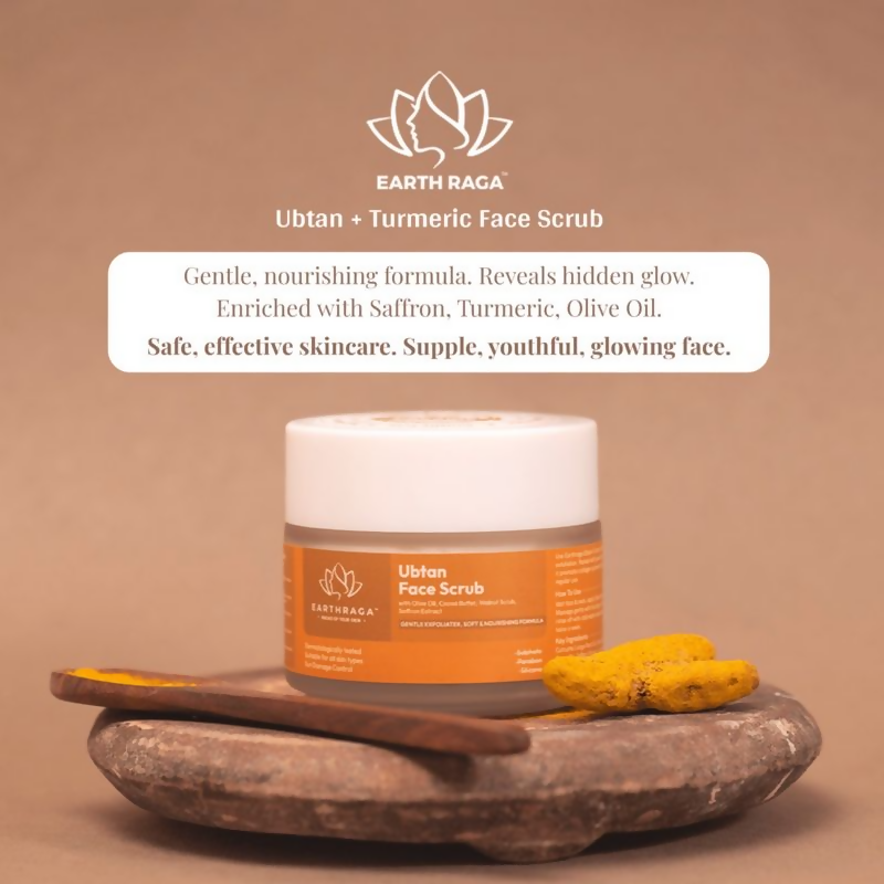 Earthraga Ubtan and Turmeric Face Scrub | Grocsy