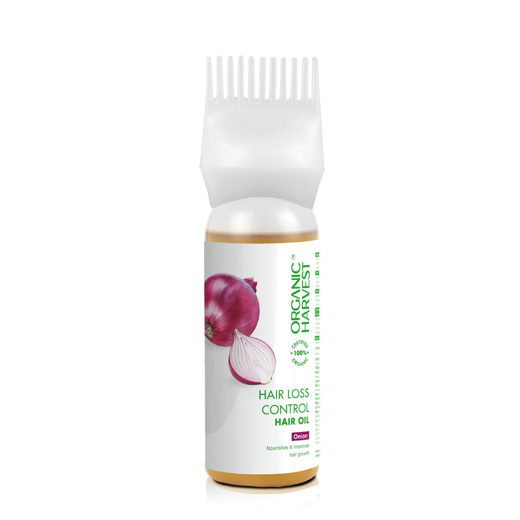 Organic Harvest Organic Hair Loss Control Hair Oil With organic Onion Oil | Grocsy
