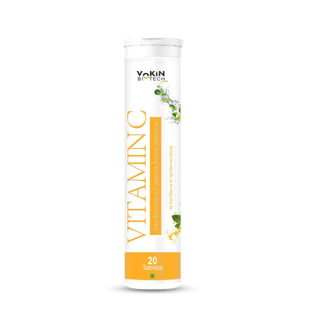 Vokin Biotech Vitamin C 40mg with Amla 1000mg for Immunity - Skin Care - Antioxidants Effervescent Tablets Orange Flavor | Grocsy