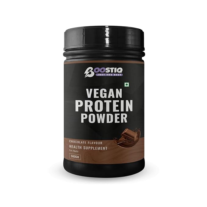 BOOSTIQ Vegan Plant Protein Powder - Chocolate Flavour | Grocsy