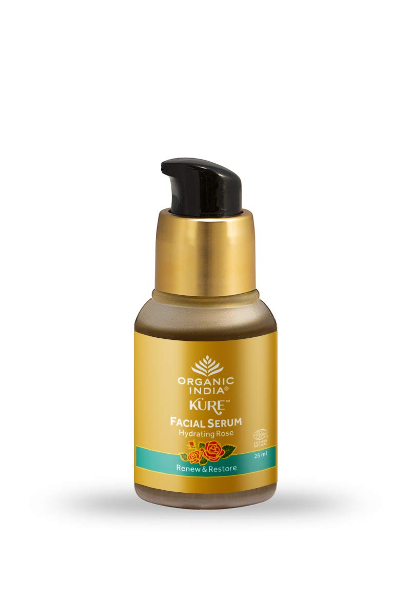 Organic India Kure Facial Serum Hydrating Rose | Grocsy