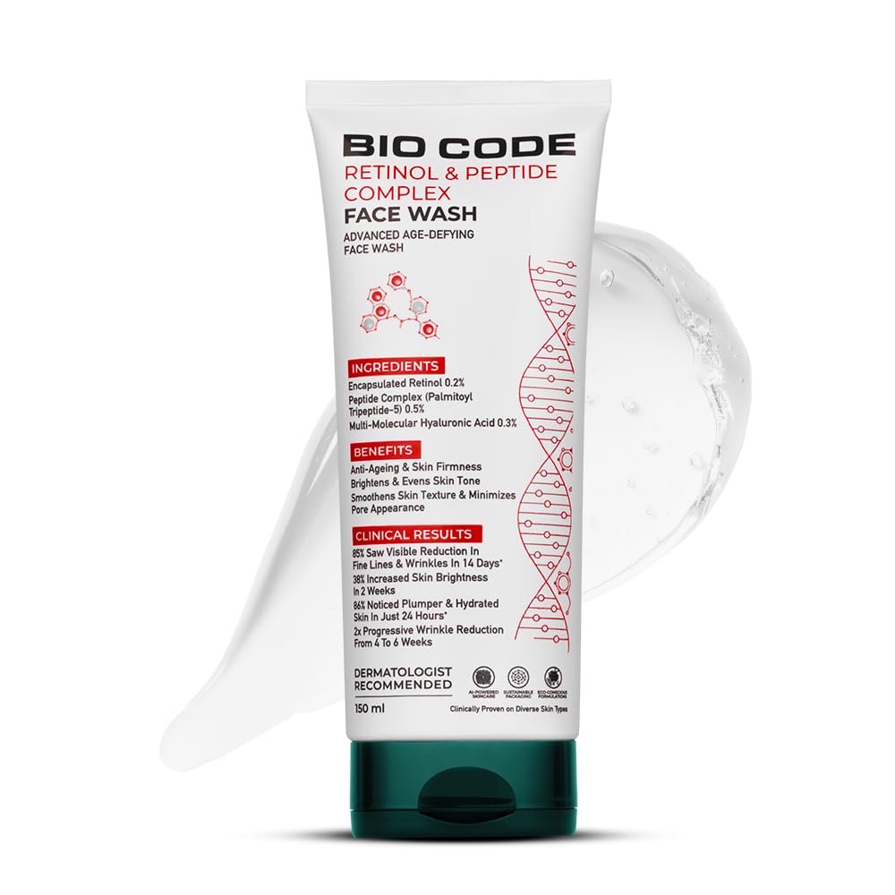 Bio Code Encapsulated Retinol & Peptide Complex Face Wash | Grocsy