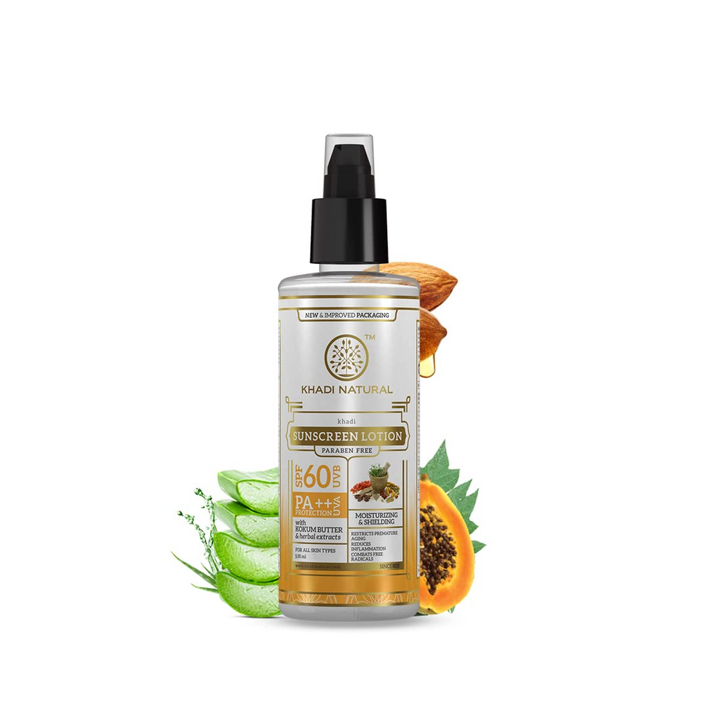 Khadi Natural Moisturising Sunscreen Lotion SPF 60 | Grocsy