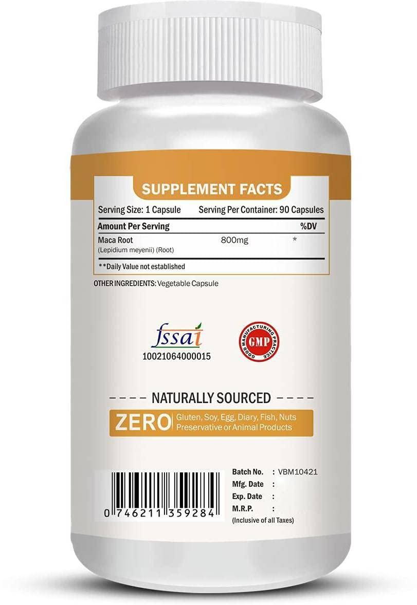 Vokin Biotech Maca Root Extract 800mg For Energy, Strength & Reproductive Health | Grocsy