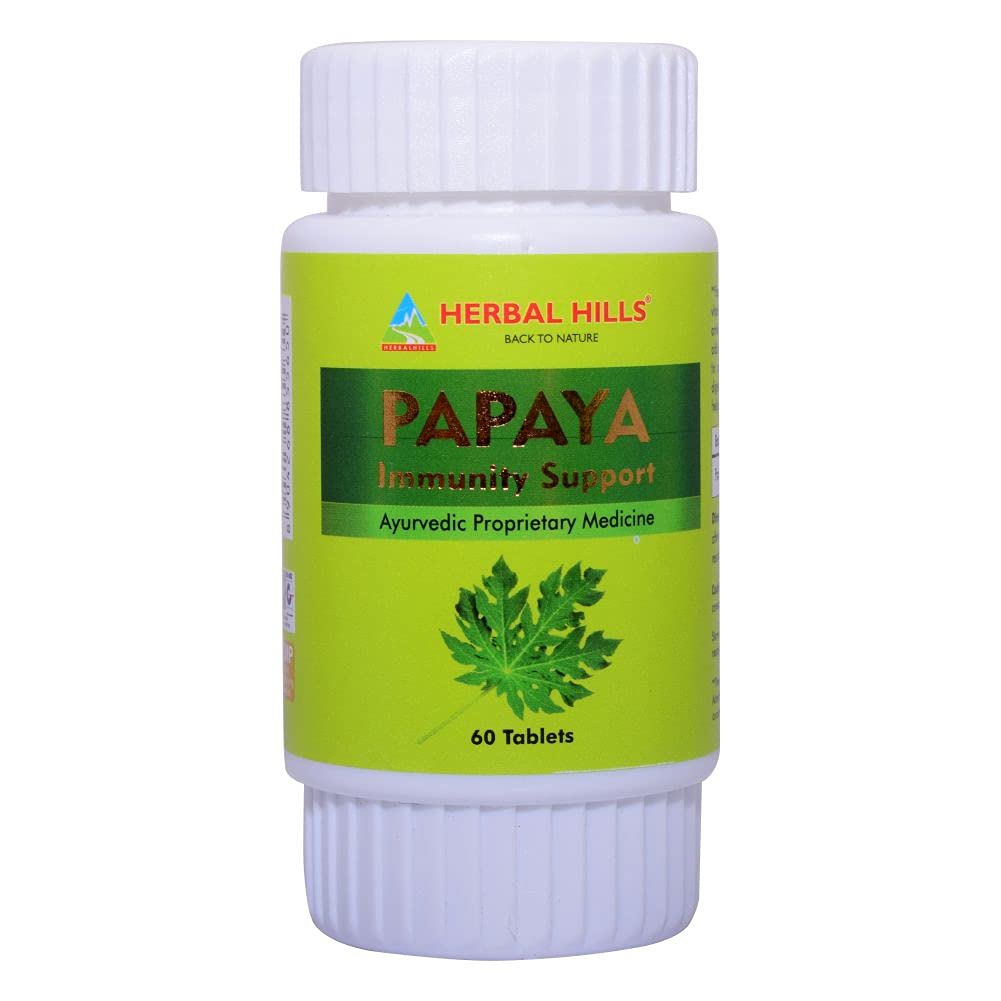 Herbal Hills Papaya Immunity Support Tablets | Grocsy