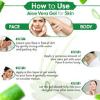 Kazima Aloe Vera Gel Raw - 100% Pure Natural Gel - Ideal for Skin Treatment, Face, Acne Scars, Hair Treatment, Moisturizer & Dark Circles (250 Gram) | Grocsy