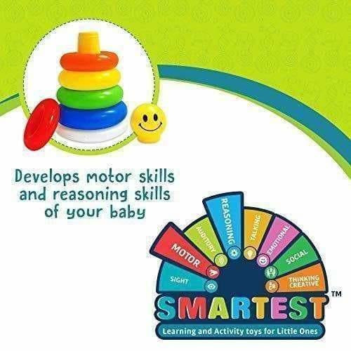 Little's Junior Stack-a -Ring Toy with 5 Rings for Kids - Multicolour | Grocsy