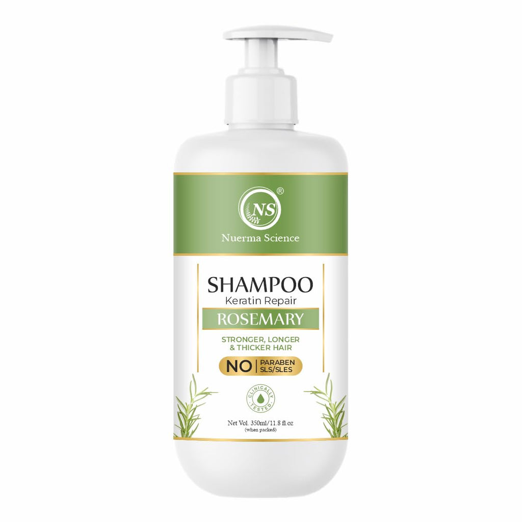 Nuerma Science Keratin Repair Rosemary Shampoo for Damaged, Dry & Frizzy Hair | Grocsy