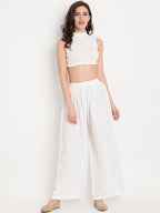 TAG 7 Women Pack of 3 Solid Flared Palazzos | Grocsy