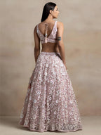 Tulsi Art Precious Pink Sequins Net Engagement Wear Lehenga Choli With Dupatta | Grocsy