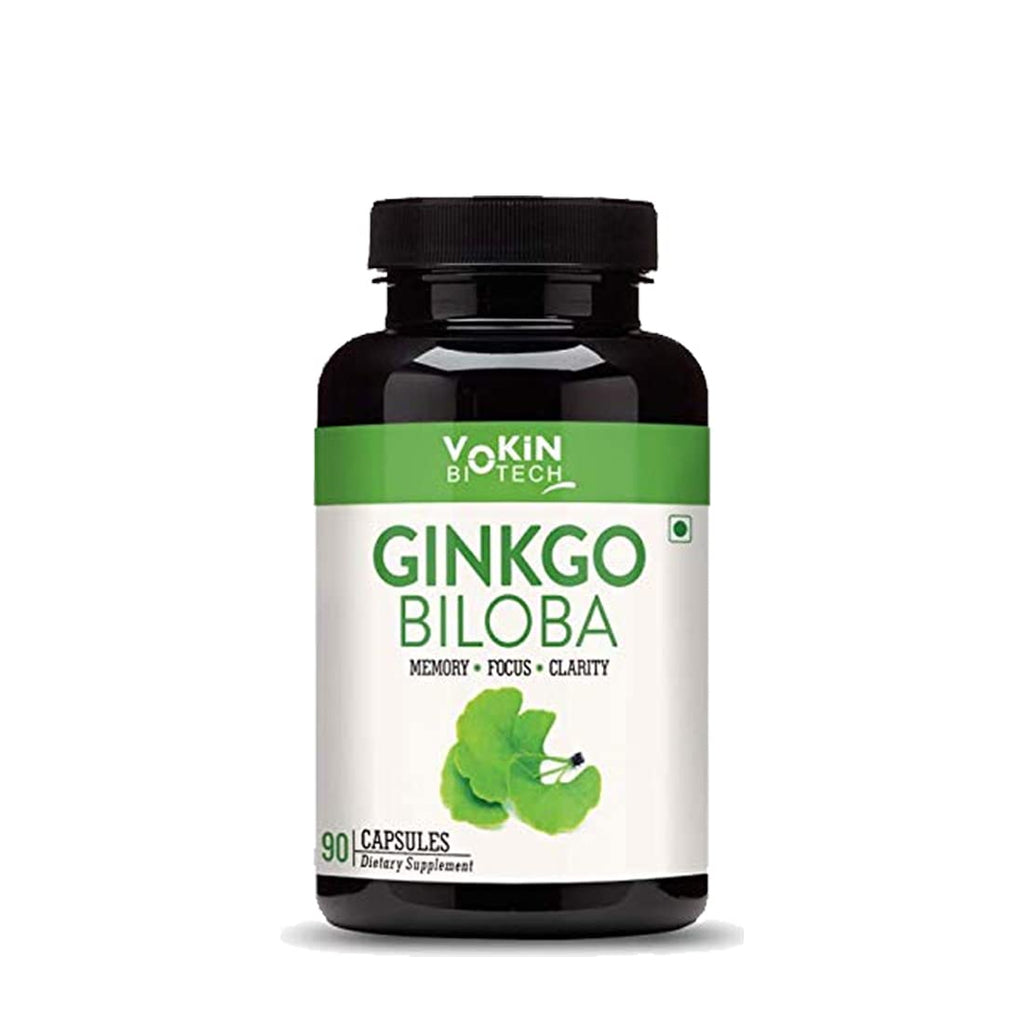 Vokin Biotech Ginkgo Biloba with Brahmi Boosts Concentration & Learning Activities | Grocsy