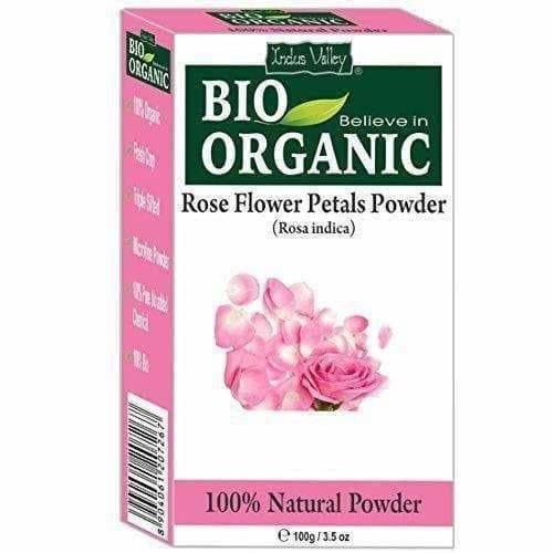 Indus Valley Bio Organic Rose Petals Powder | Grocsy