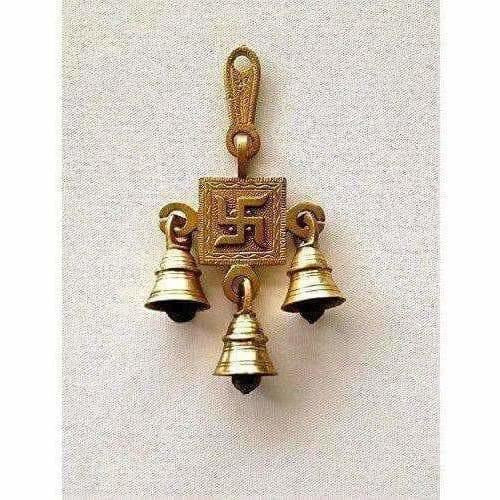 Brass Swastika Hanging Bells | Grocsy