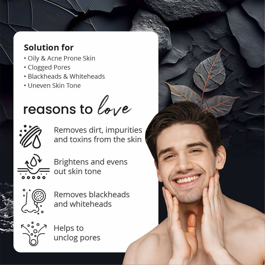 Globus Naturals Anti-Pollution Charcoal Men 6 Step Facial Kit | Grocsy