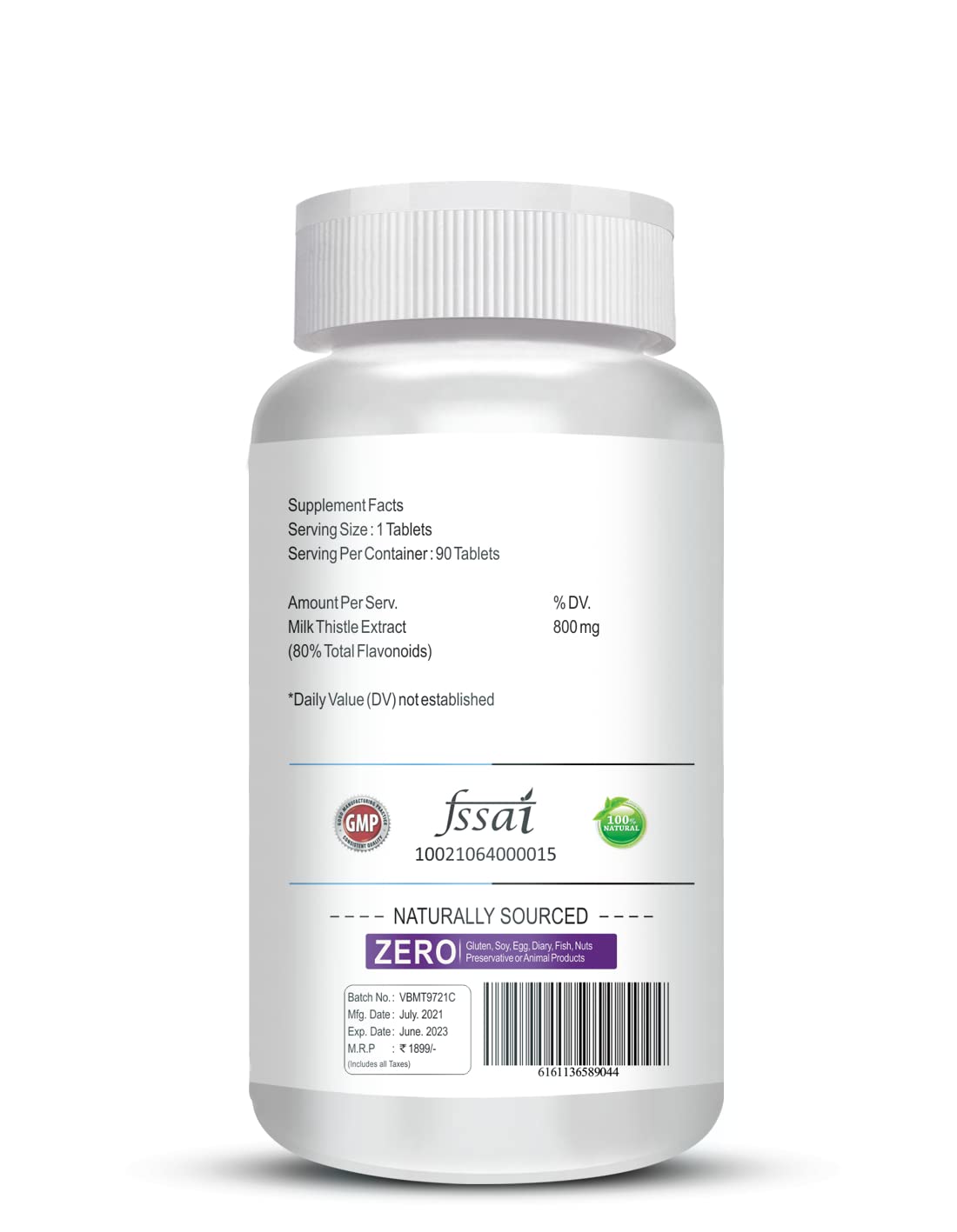 Vokin Biotech Milk Thistle Supplement for Liver Support and Liver Detox | Grocsy