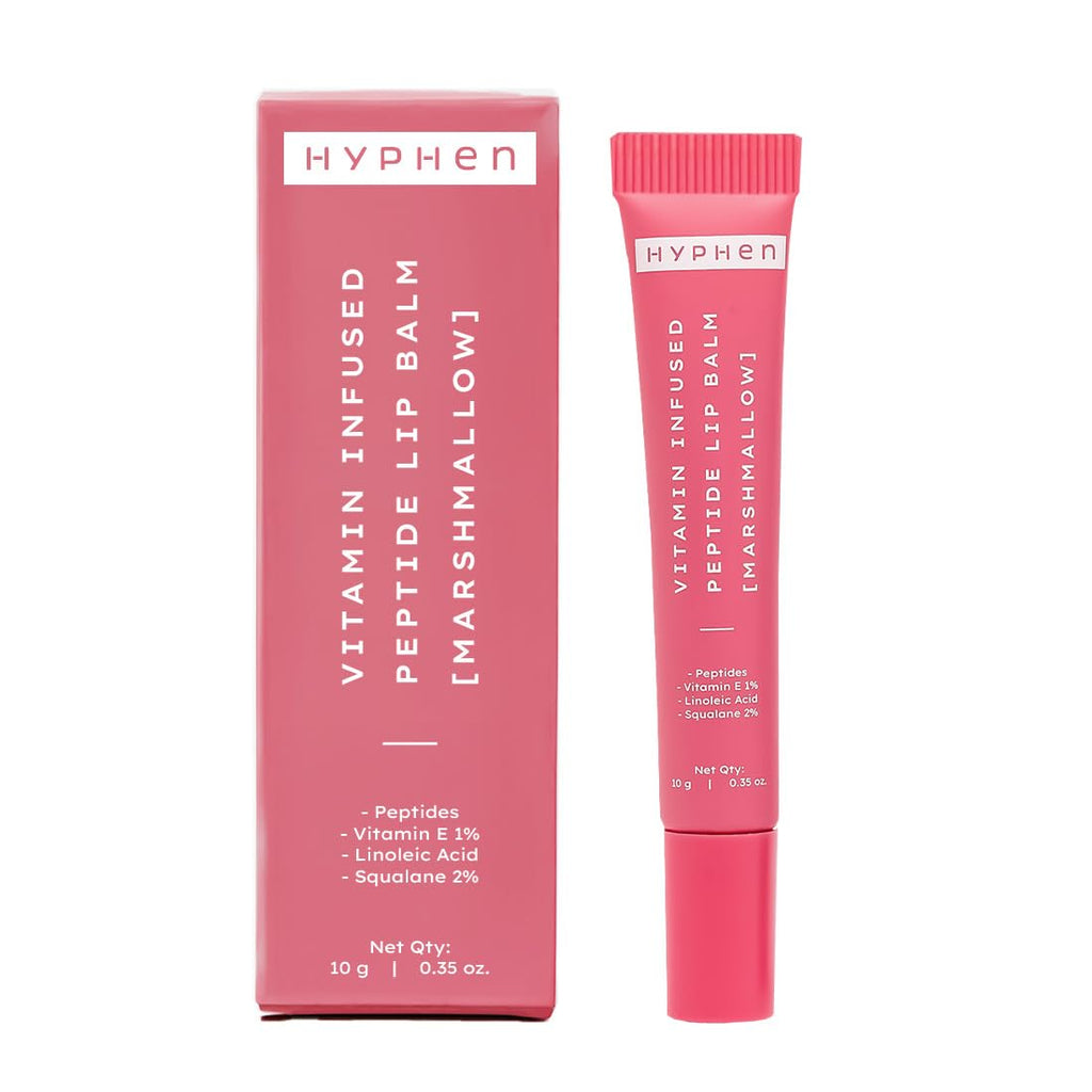 Hyphen By Kriti Sanon Marshmallow Vitamin Infused Peptide Lip Balm, Hydrate & Moisturize, Smoothen Lips & Repair Moisture Barrier | Grocsy