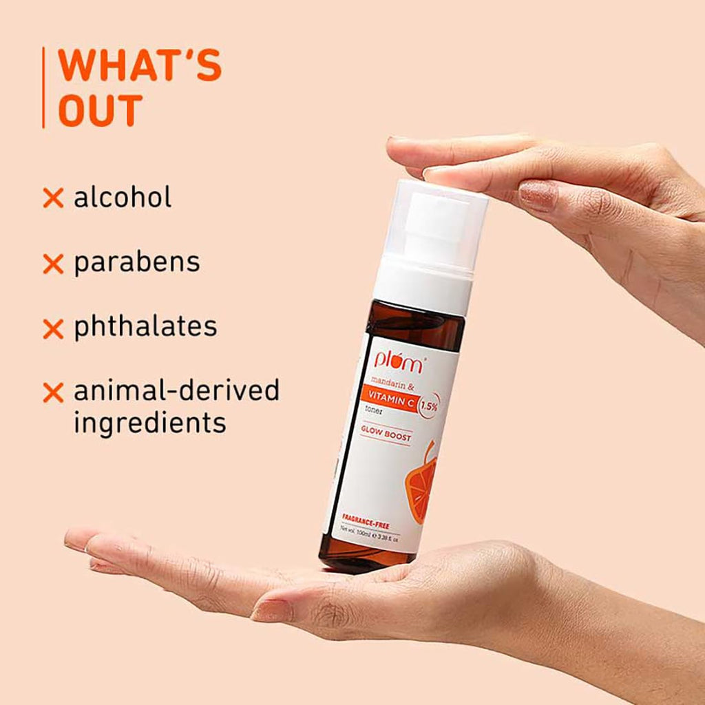 Plum 1.5% Vitamin C Toner with Mandarin for Glowing Skin | Grocsy
