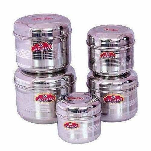 Storage Designer Steel Containers Set of 5 Pieces | Grocsy